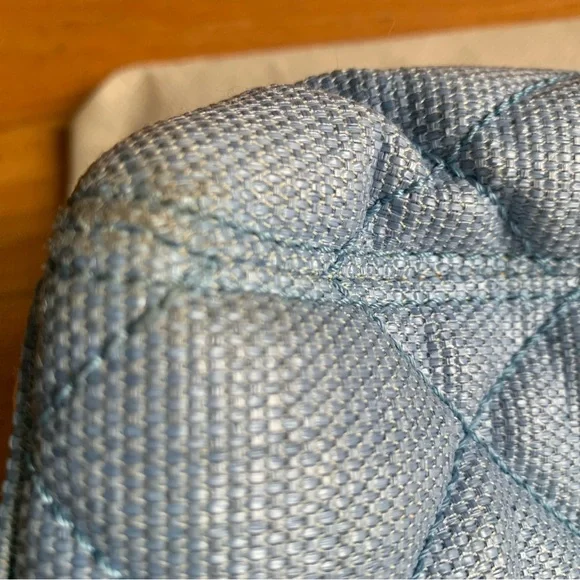 Authentic Chanel Rafia Denim Tote💕 - Picture 5 of 15